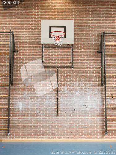 Image of Interior of a gym at school