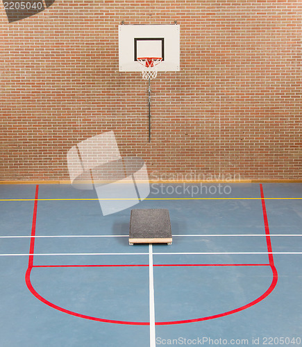 Image of Interior of a gym at school