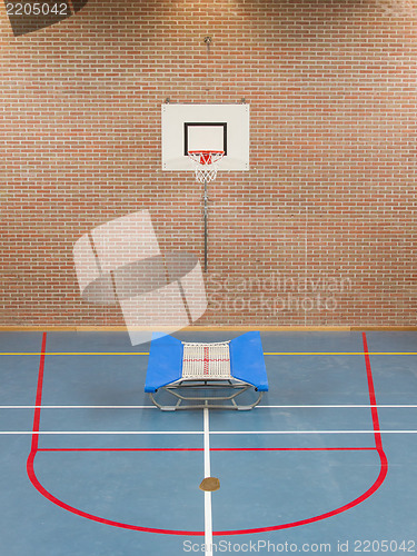 Image of Interior of a gym at school