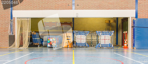 Image of Interior of a gym at school