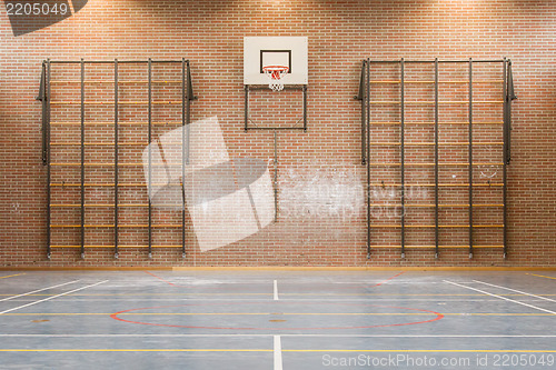 Image of Interior of a gym at school