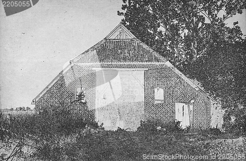 Image of Drawing of an old barn