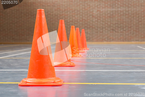 Image of Interior of a gym at school