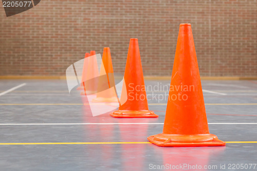 Image of Interior of a gym at school