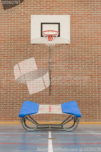 Image of Interior of a gym at school