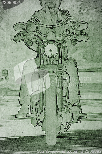Image of Motorcycle drawing