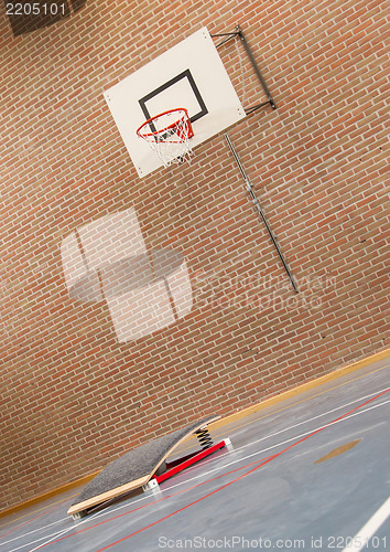 Image of Interior of a gym at school