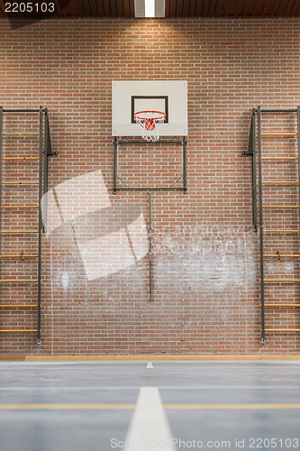 Image of Interior of a gym at school