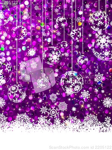 Image of Pink Christmas background. EPS 8