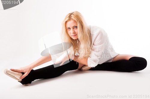 Image of flexible athletic woman