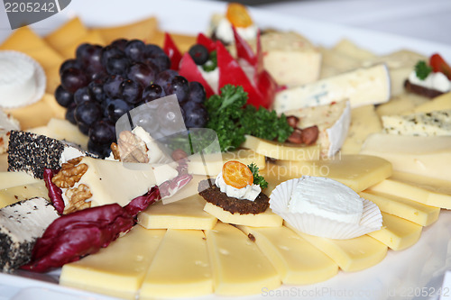 Image of Cheese platter on a buffet