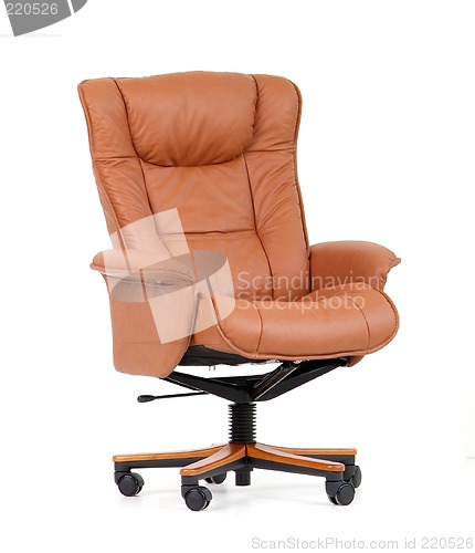 Image of Brown luxury office chair