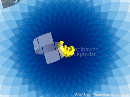 Image of Euros into the blue space