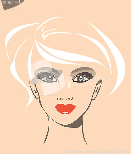 Image of portrait of beautiful young girl