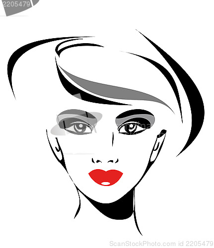 Image of portrait of beautiful young girl