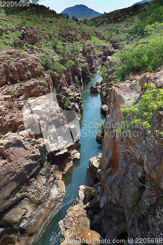 Image of River flowing through a rocky gorge