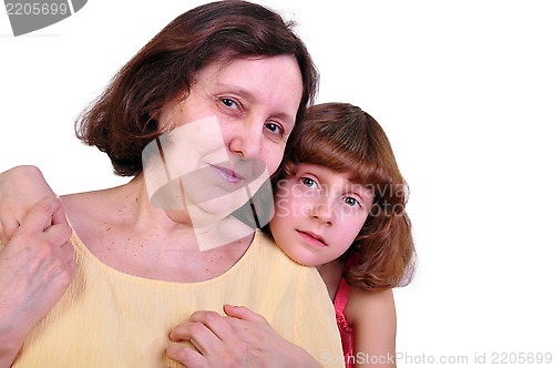 Image of grandmother and granddaughter