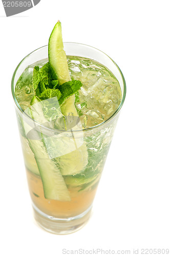 Image of cocktail with cucumber