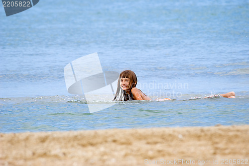 Image of The girl on a beach