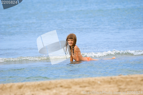 Image of The girl on a beach