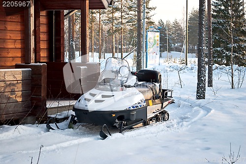 Image of Snowmobiles.