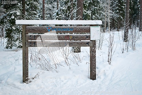 Image of Pointer of  the ski-run.