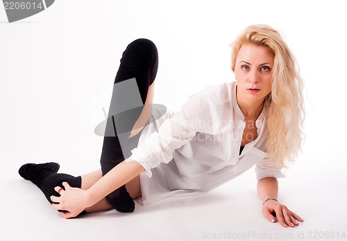 Image of flexible athletic woman