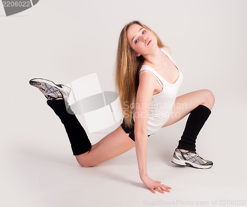 Image of flexible athletic woman