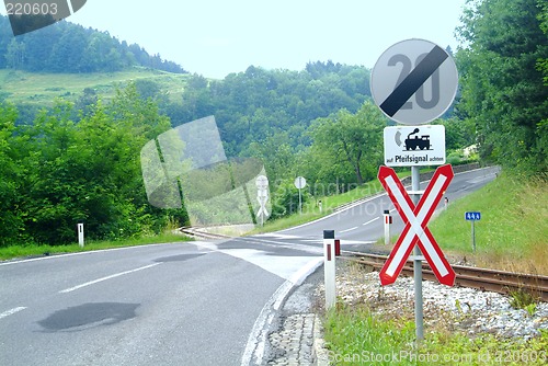 Image of railway crossing