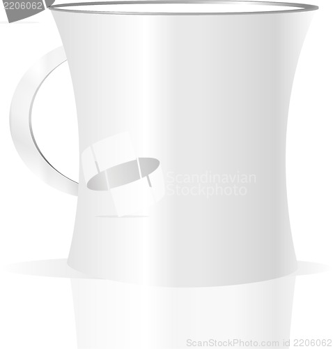 Image of photorealistic white cup