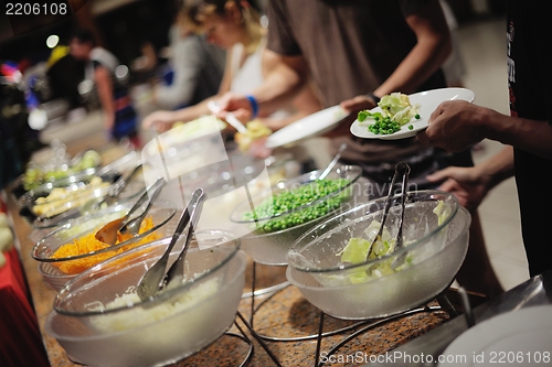 Image of buffet food