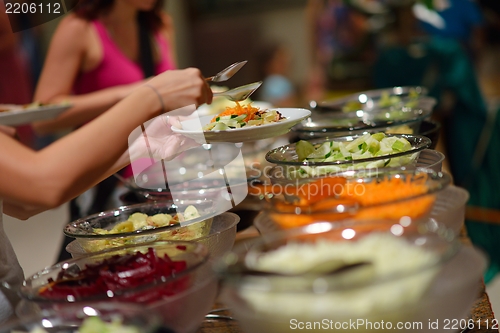 Image of buffet food