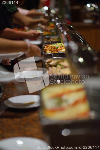 Image of buffet food