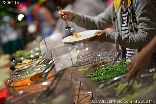 Image of buffet food