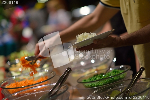 Image of buffet food