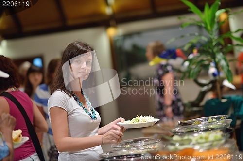 Image of buffet food