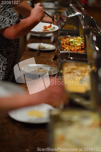 Image of buffet food