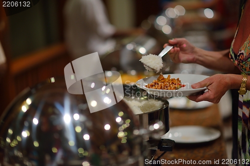 Image of buffet food