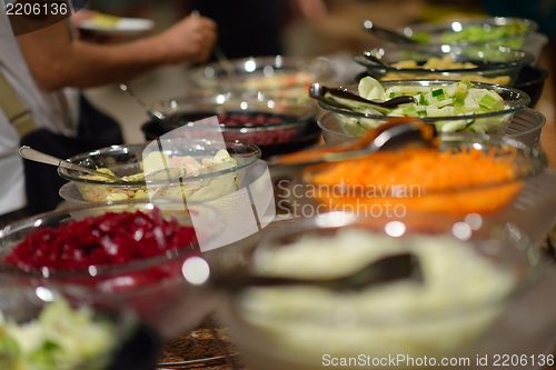 Image of buffet food