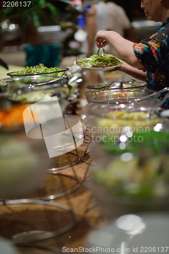 Image of buffet food