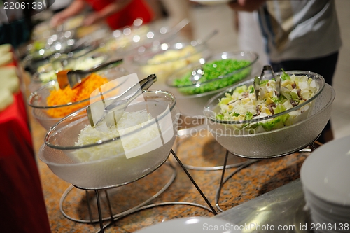 Image of buffet food