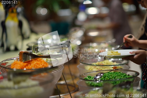 Image of buffet food