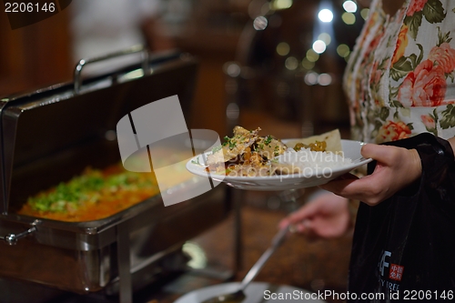 Image of buffet food