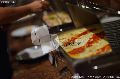 Image of buffet food