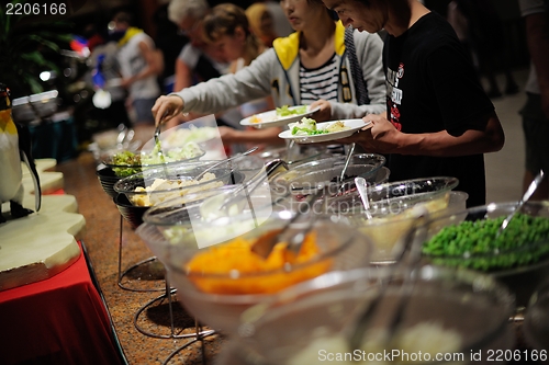 Image of buffet food