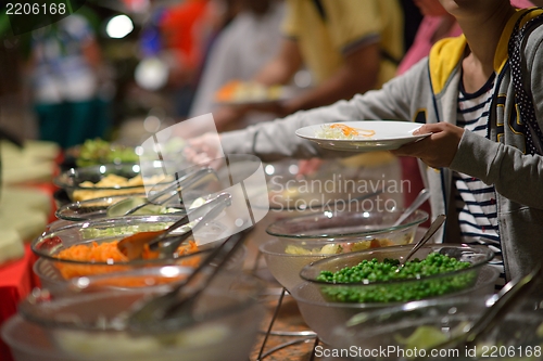 Image of buffet food