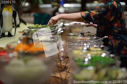 Image of buffet food