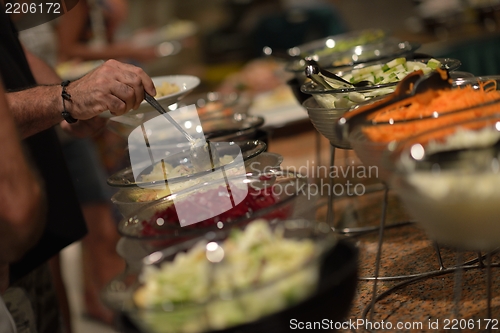 Image of buffet food