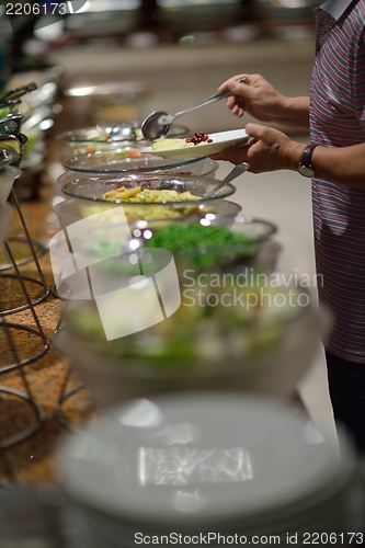 Image of buffet food