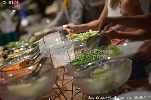 Image of buffet food